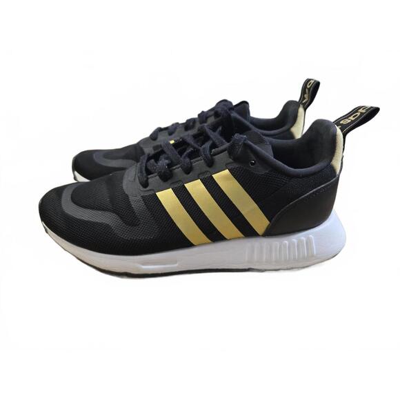 Adidas Men's Black and Gold Sneakers - Picture 2 of 8